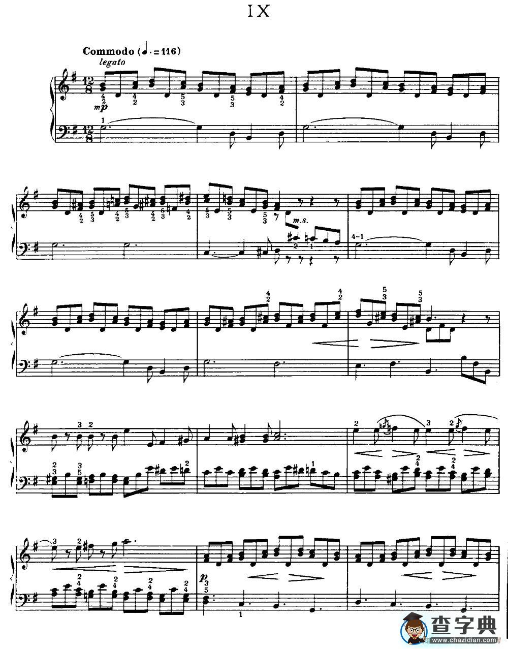 20 Petites Etudes, Op.91（20首小型练习曲）（9）钢琴谱