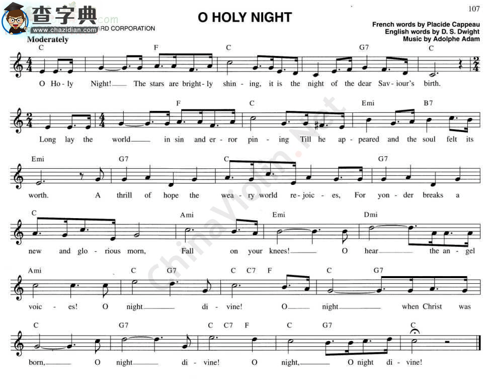141.o holy night小提琴谱