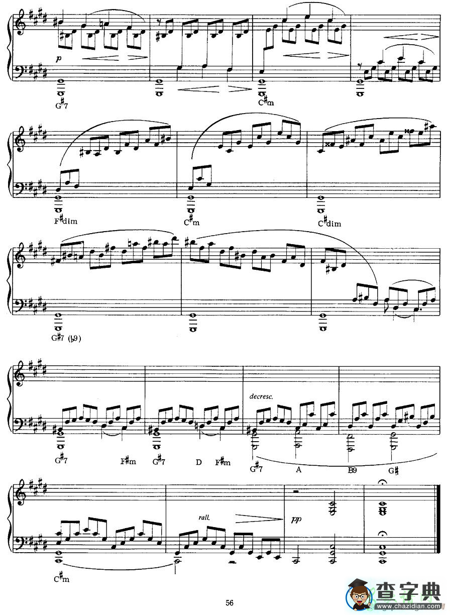 【Sonate au Clair de Lune （Moonlight Sonata）钢琴谱】五线谱