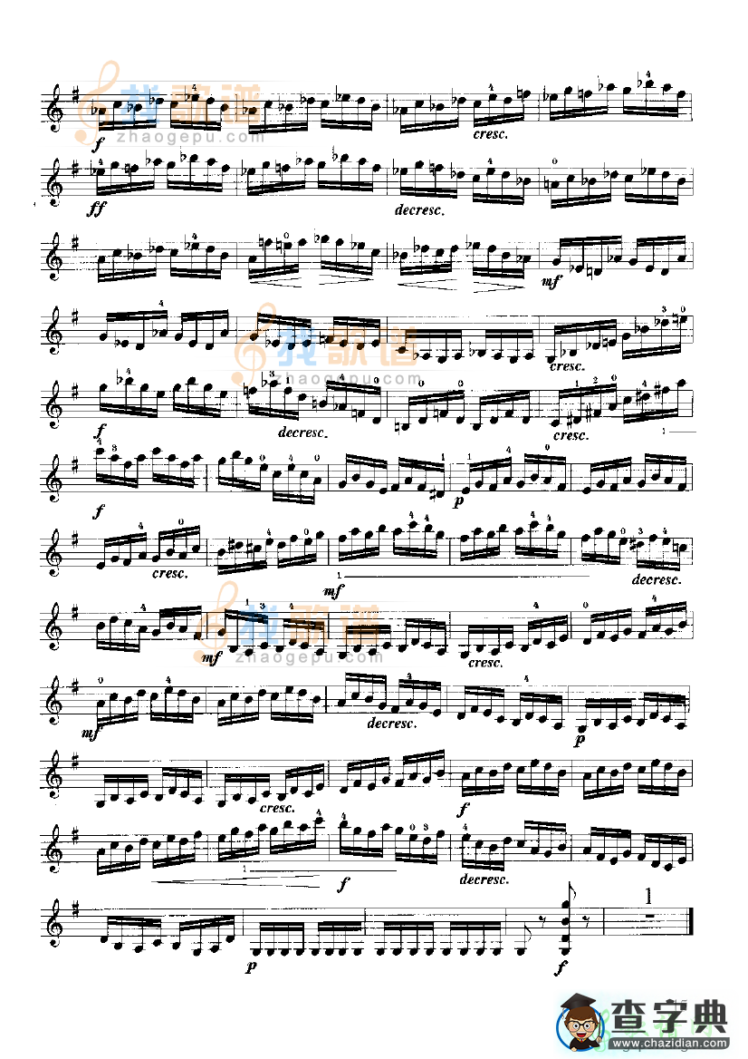 开塞小提琴练习曲36首9小提琴谱
