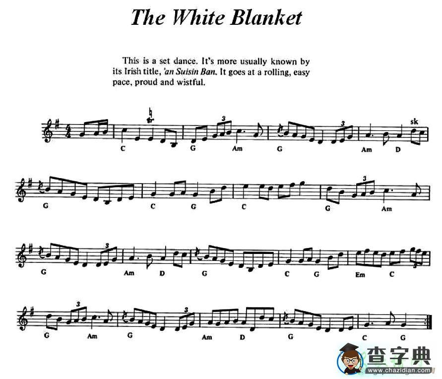 The White Blanket小提琴谱