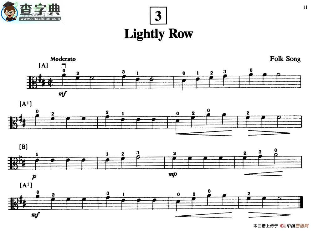 Lightiy Row小提琴谱