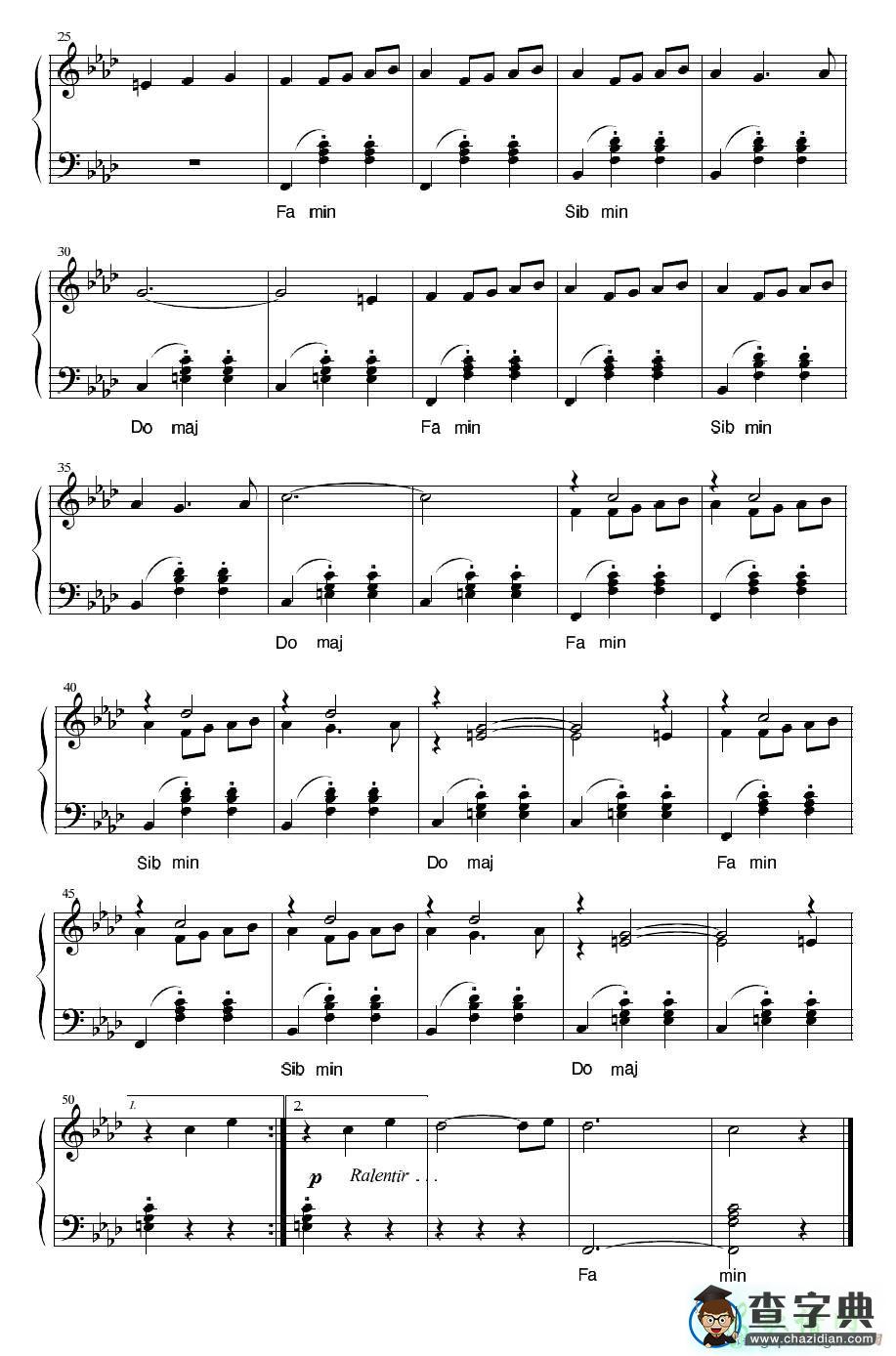 a Veillee手风琴谱
