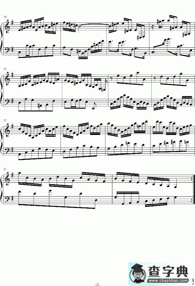 Goldberg Variations钢琴谱五线谱