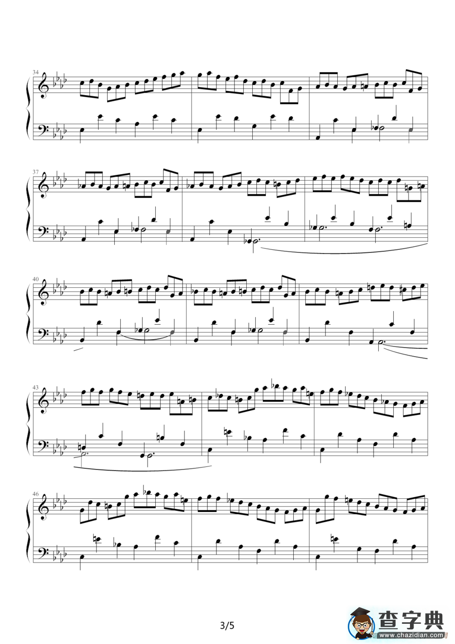 练习曲Op.25 No.2（肖邦曲、欧阳阳制谱版）钢琴谱