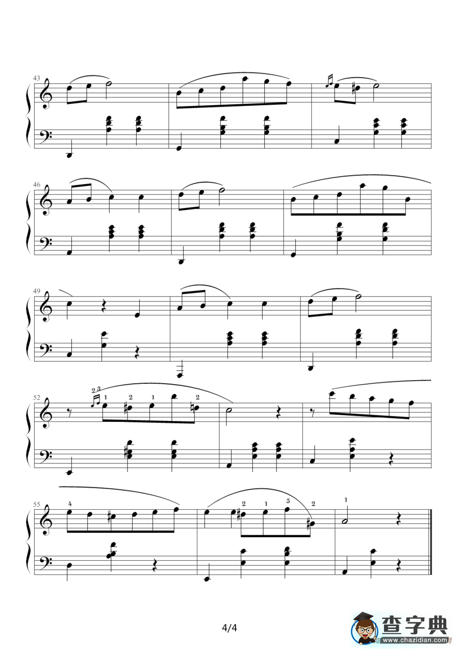 a小调圆舞曲（yh制谱版）钢琴谱