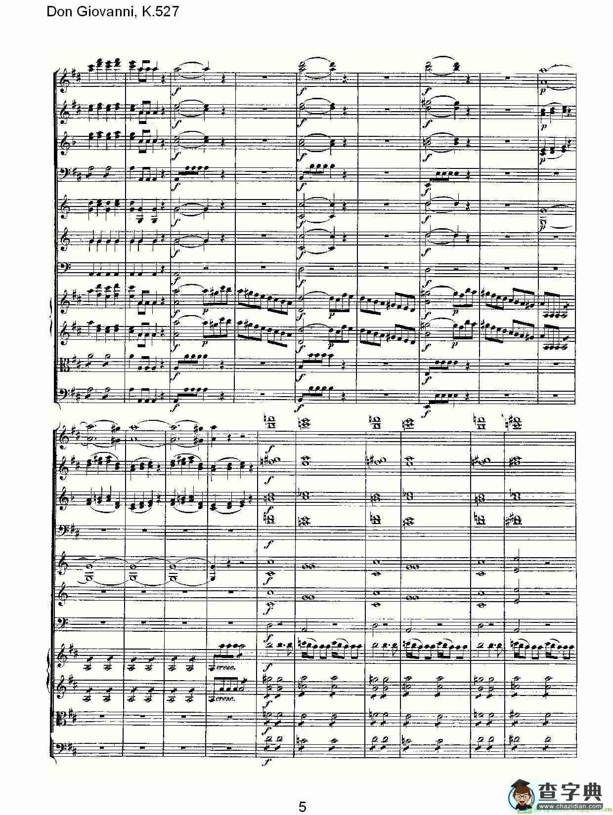 Don Giovanni, K.527简谱