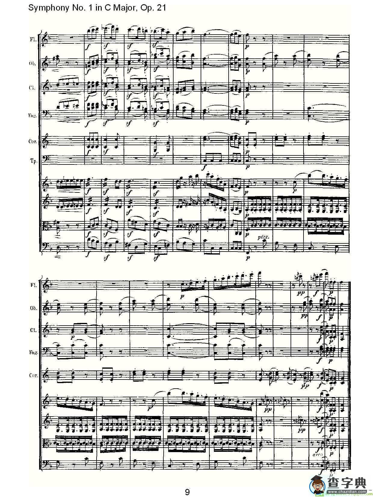 Symphony No. 1 in C Major, Op. 21简谱(路德维西·冯·贝多芬演唱)