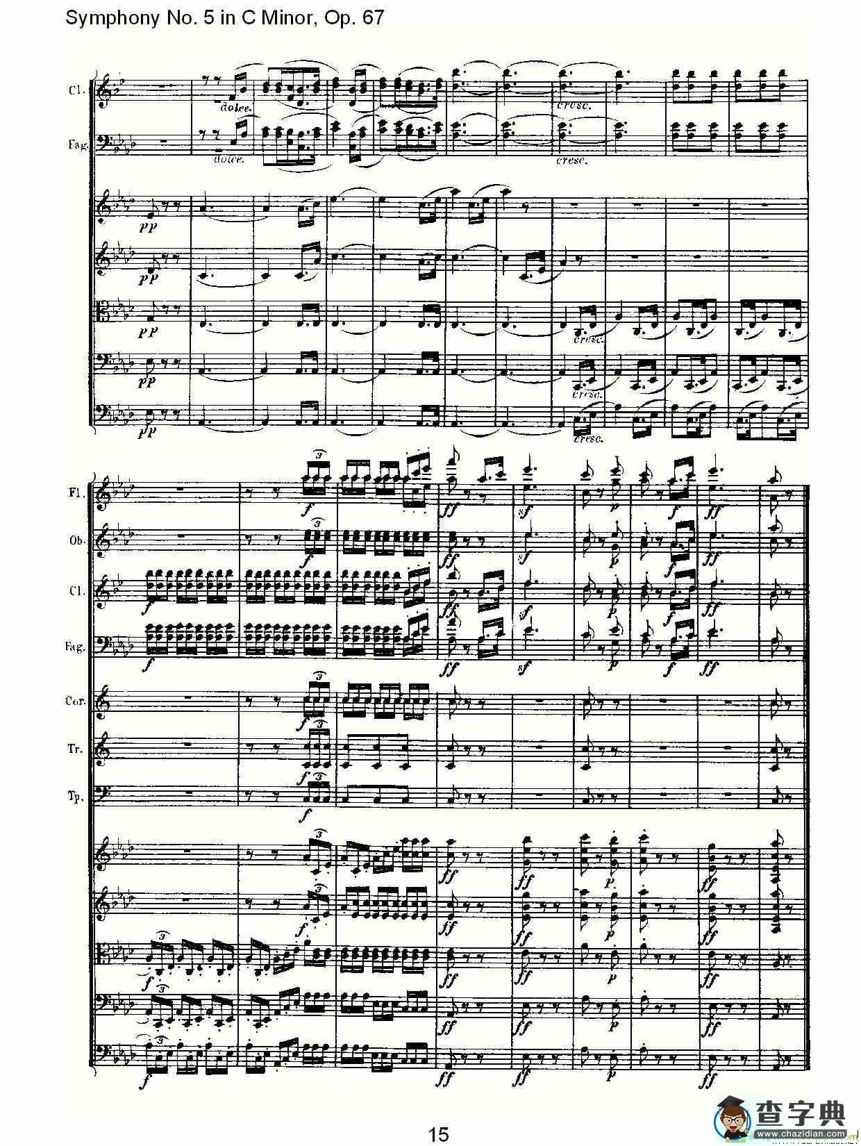 C小调第五交响曲 Op.67第二乐章简谱(路德维西·冯·贝多芬演唱)