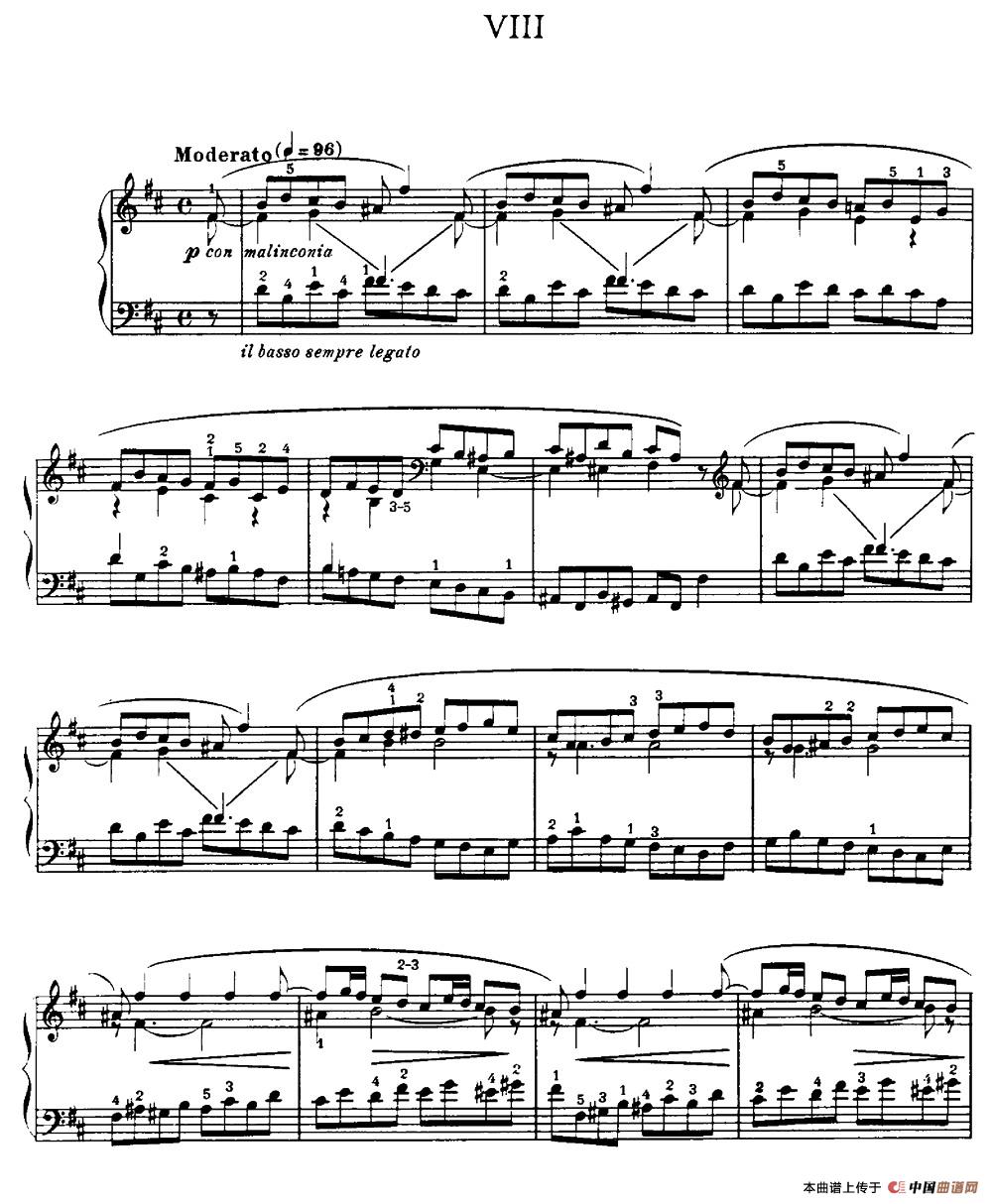 20 Petites Etudes, Op.91（20首小型练习曲）（8）钢琴谱