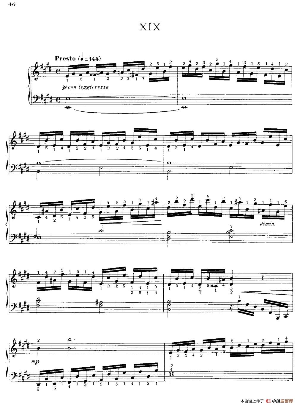 20 Petites Etudes, Op.91（20首小型练习曲）（19）钢琴谱