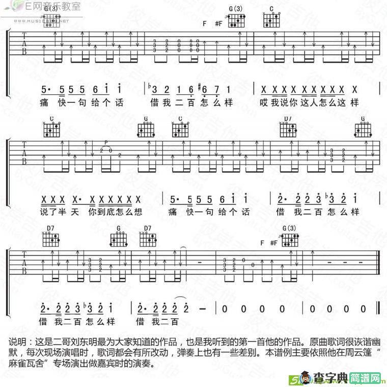 一个理想主义者的独白吉他谱(刘东明作曲)