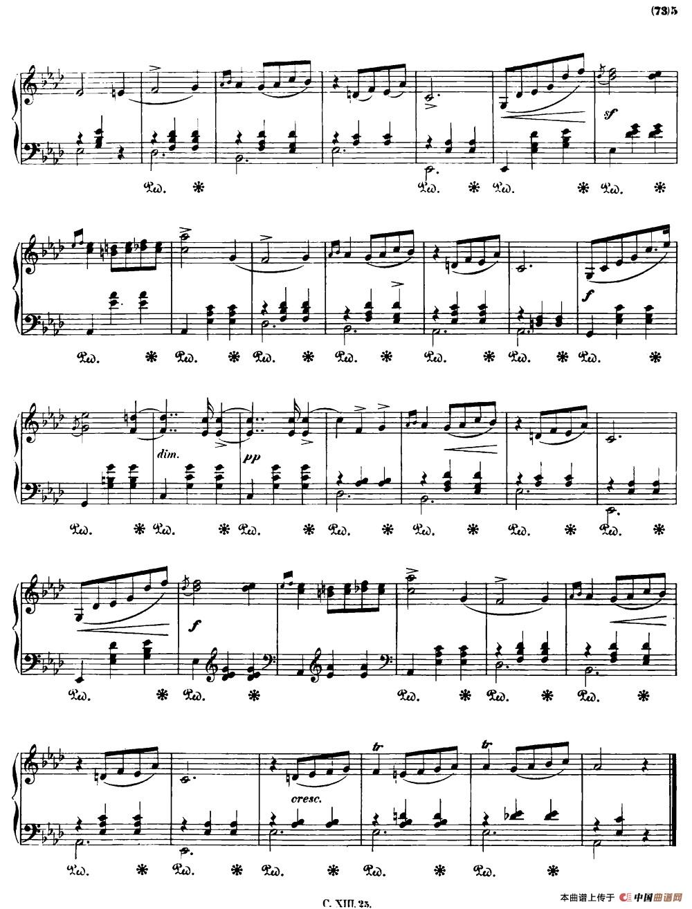 f小调圆舞曲Op.70-2钢琴谱
