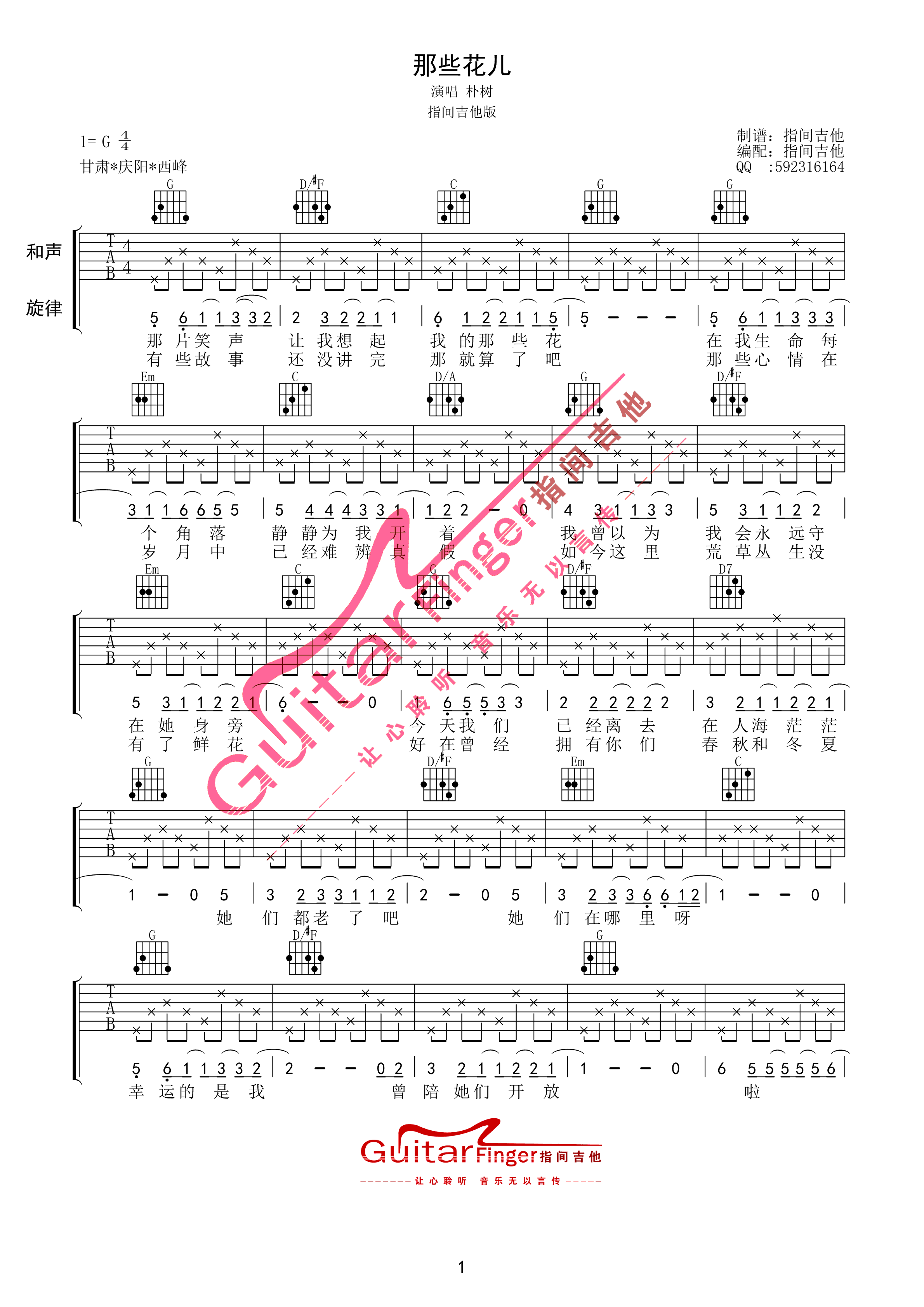 朴树 那些花儿