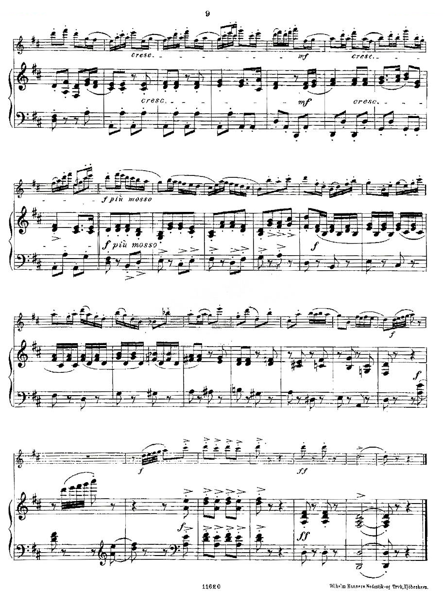 Opern-Transcriptionen.Op.45-8（长笛+钢琴伴奏） 铜管乐谱