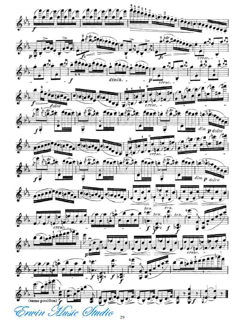 马扎斯-75首渐进式旋律练习 书1-30首专门练习 21-40 提琴谱