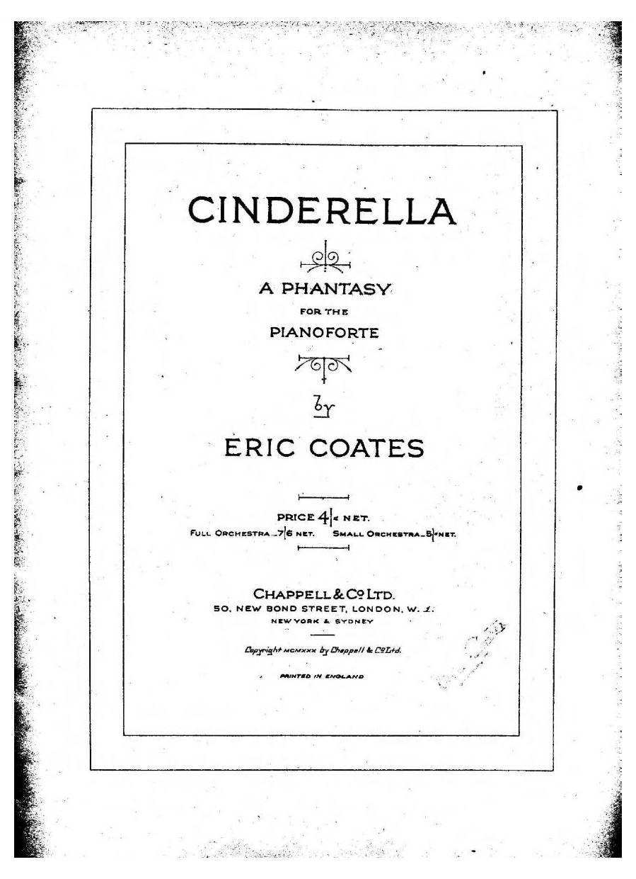 Coates - Cinderella-1 Cinderella-1 -