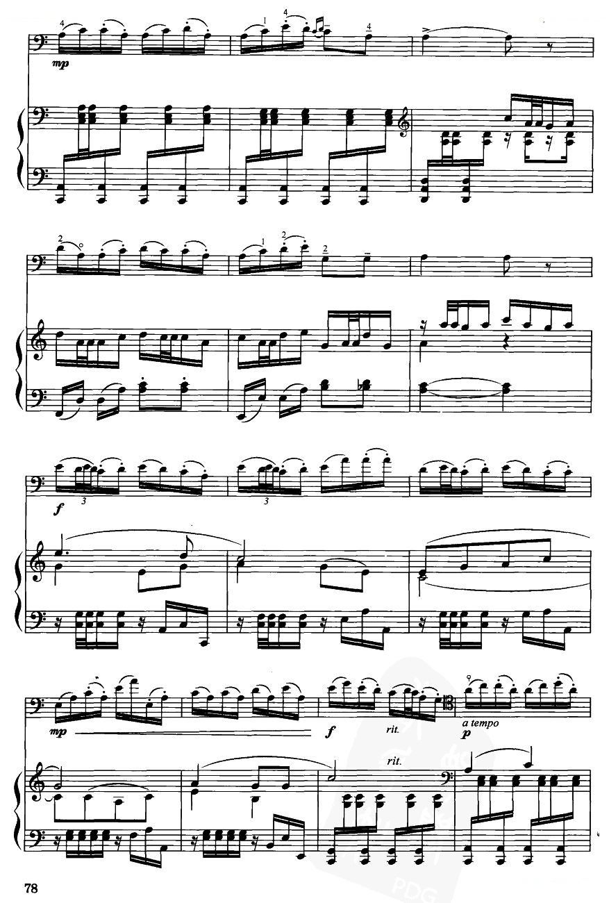 薅秧舞曲(大提琴）7 