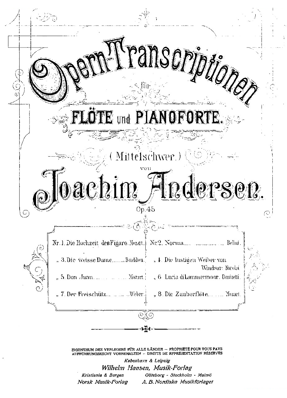Opern-Transcriptionen.Op.45-2 铜管乐谱
