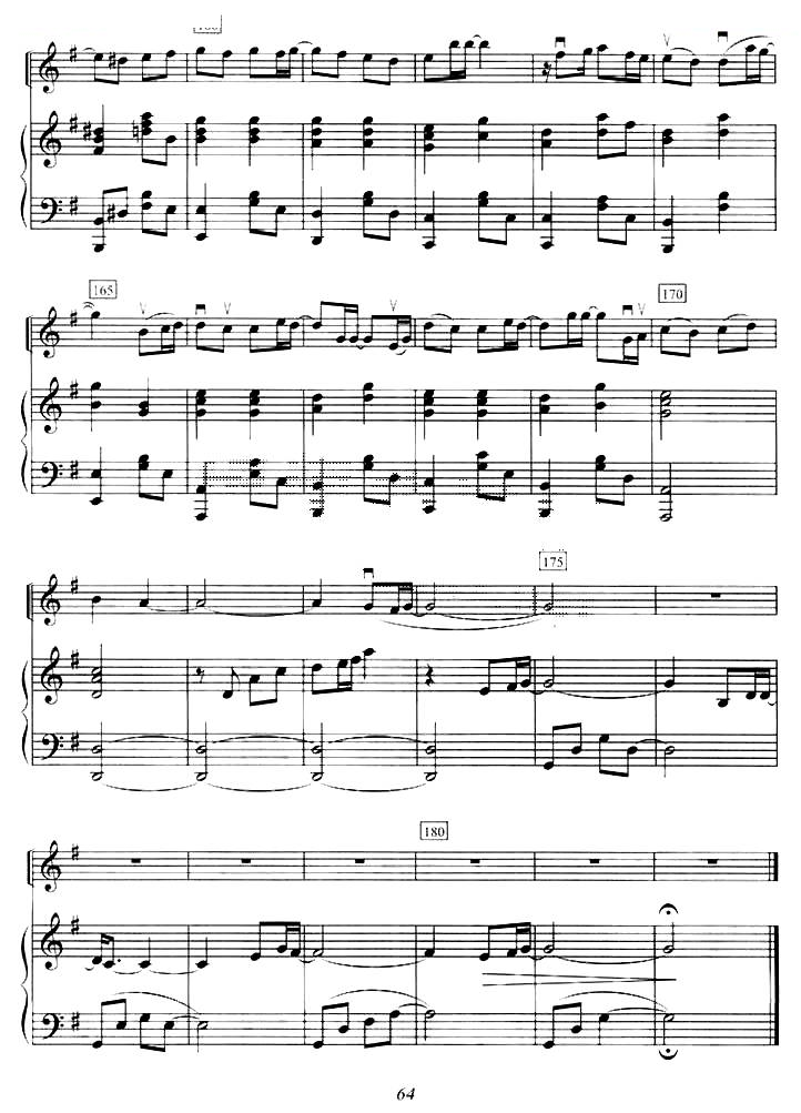 雪之花（小提琴+钢琴伴奏） 提琴谱