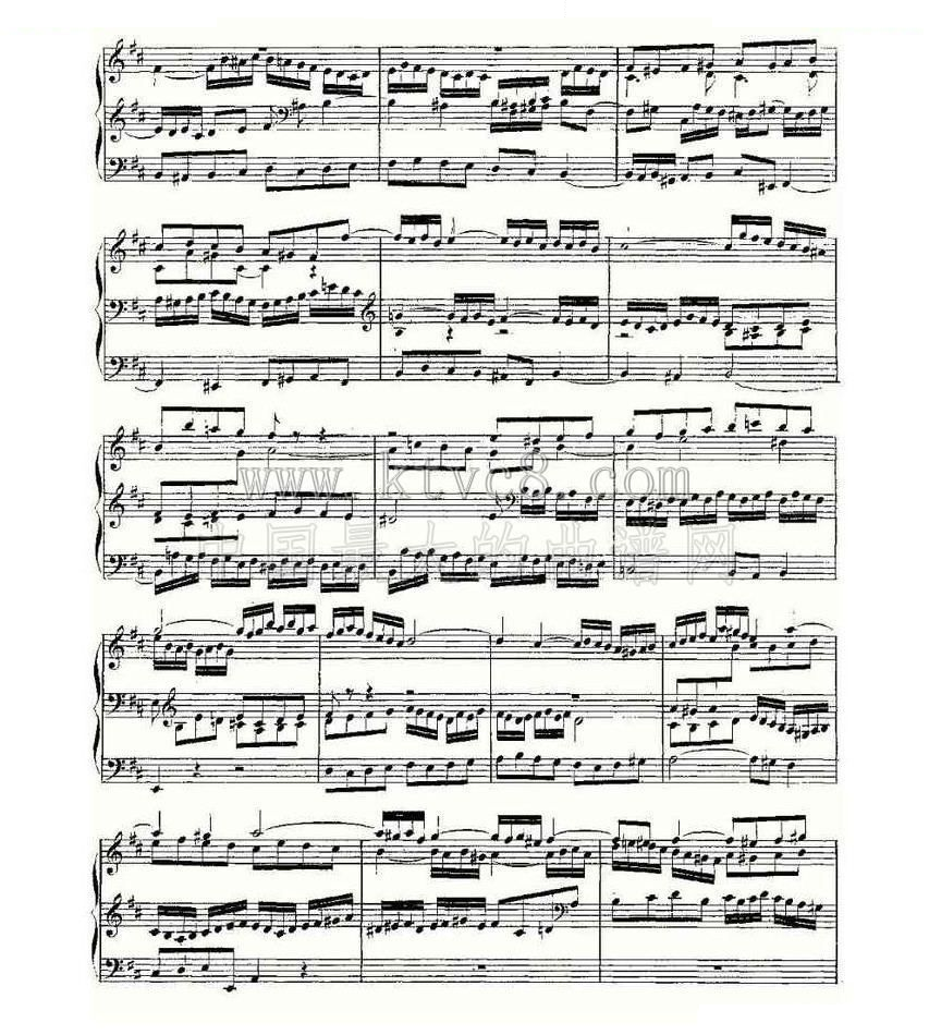 Prelude and Fugue in B Minor--BWV 544 （管风琴谱） 