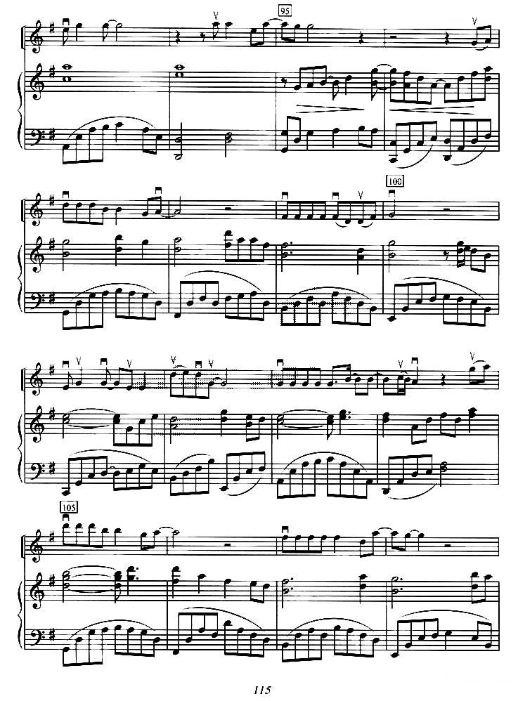 流行小提琴曲谱_小提琴曲谱(3)