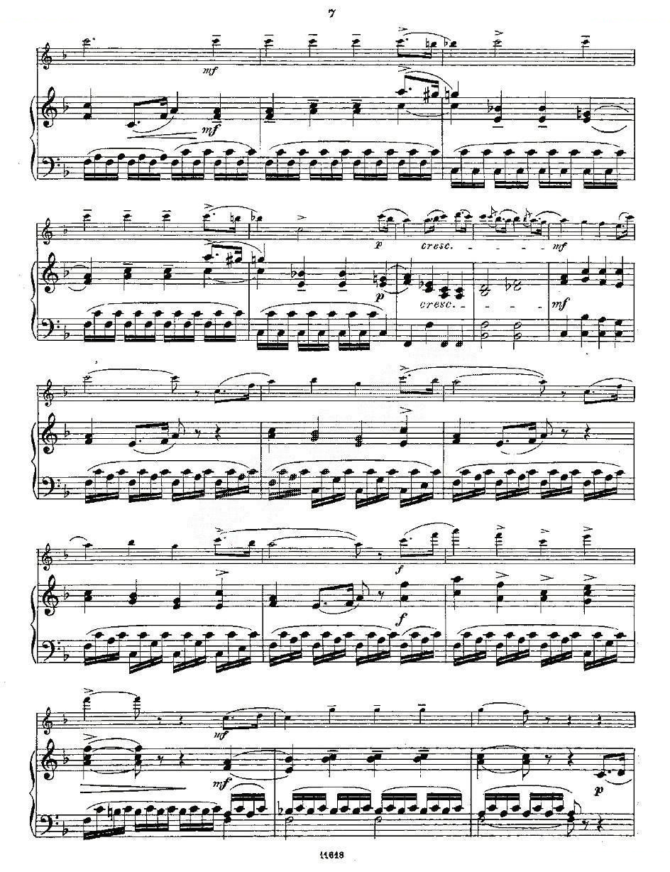 Opern-Transcriptionen.Op.45-3（长笛+钢琴伴奏） 笛萧谱