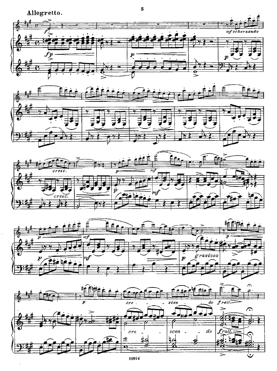 Opern-Transcriptionen.Op.45-4（长笛+钢琴伴奏） 铜管乐谱