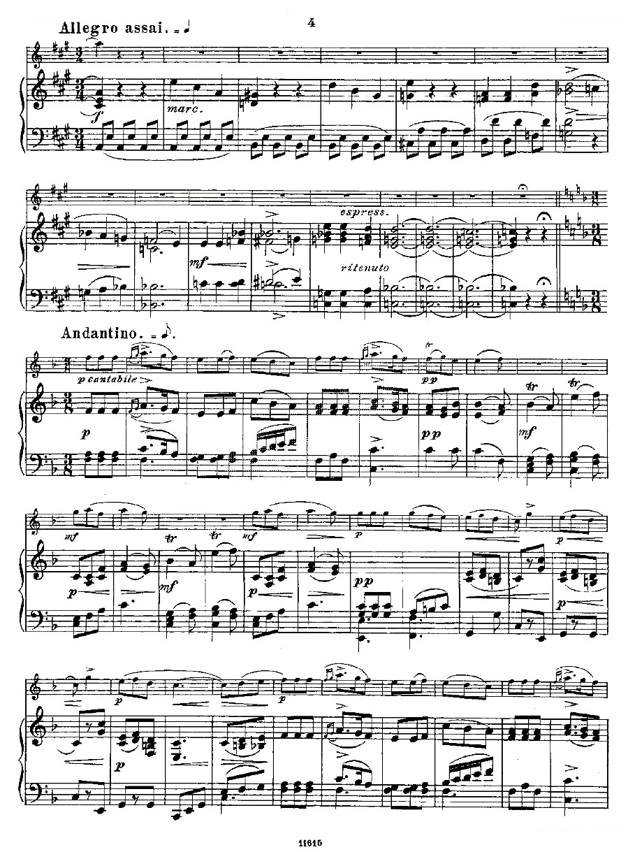Opern-Transcriptionen.Op.45-5（长笛+钢琴伴奏） 铜管乐谱
