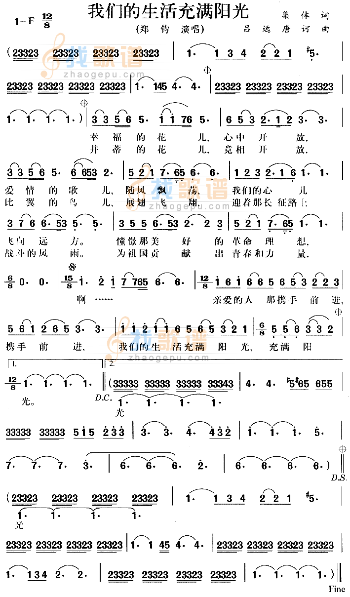 我们的生活充满阳光