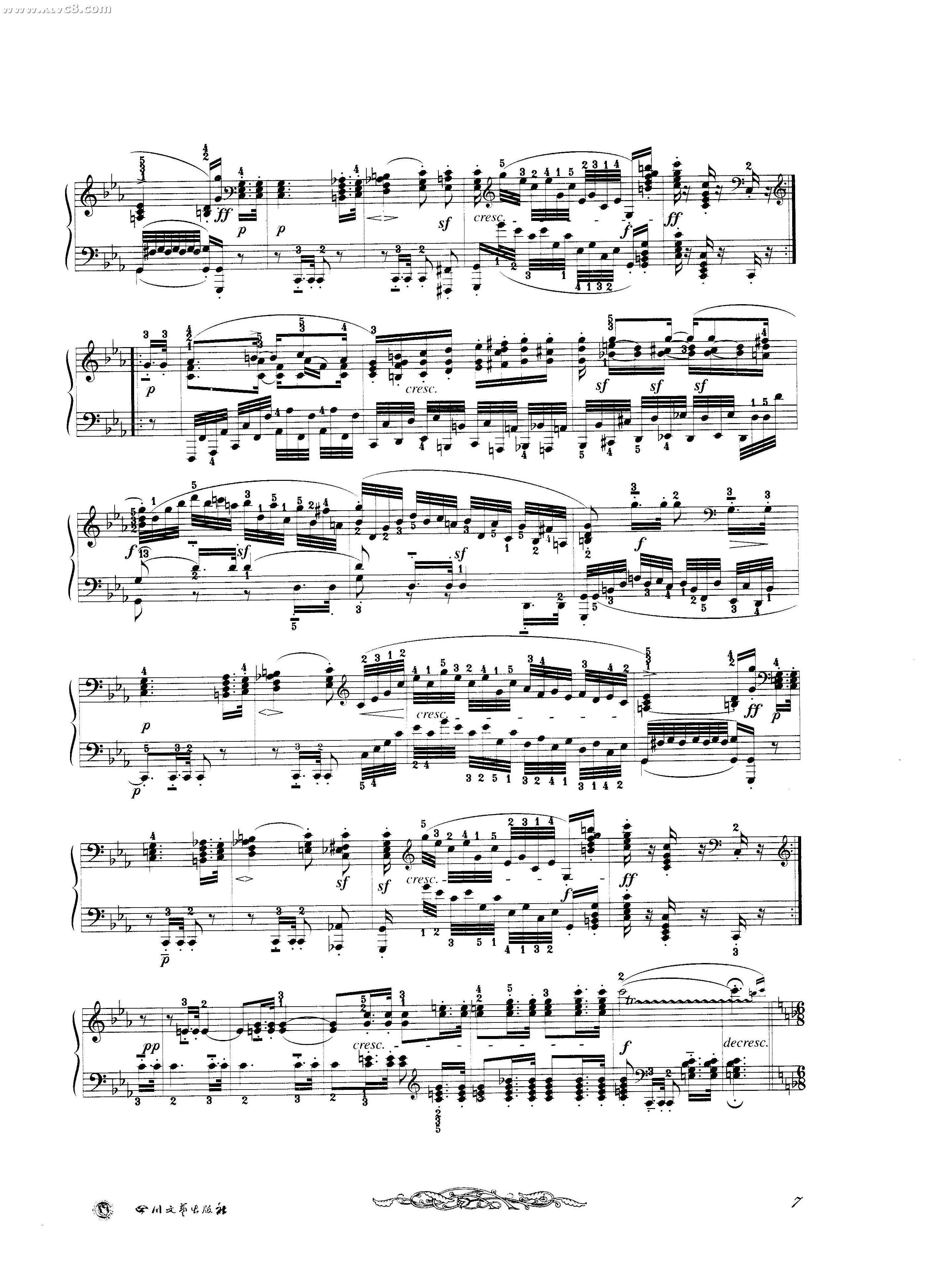 贝多芬钢琴变奏曲集一