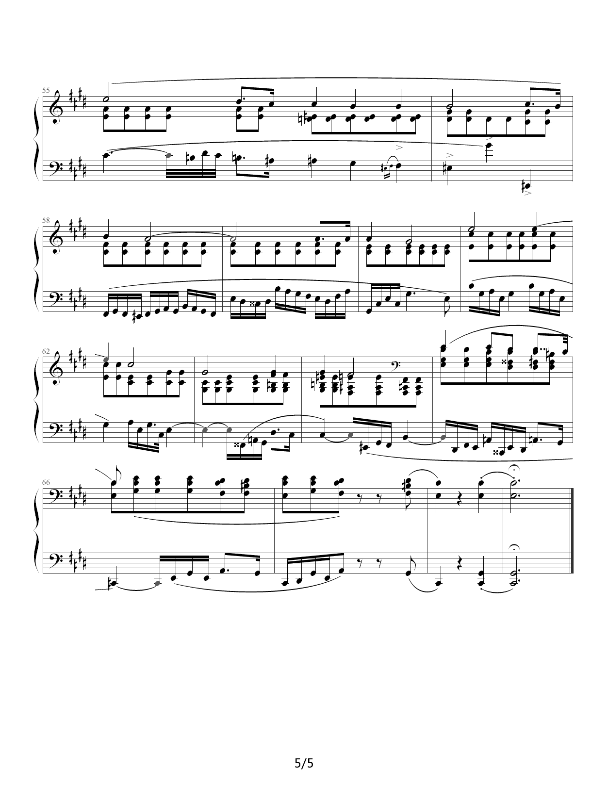 肖邦练习曲第19首――大提琴练习曲 E调