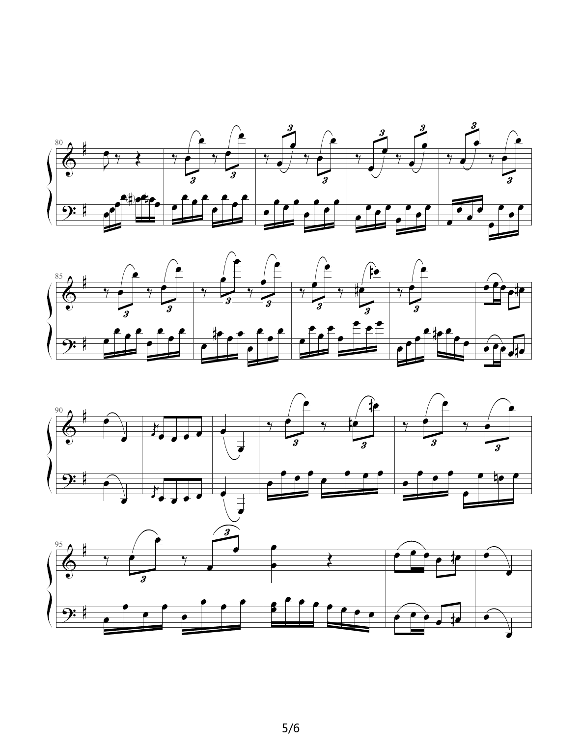 贝多芬第二十五钢琴奏鸣曲 G调