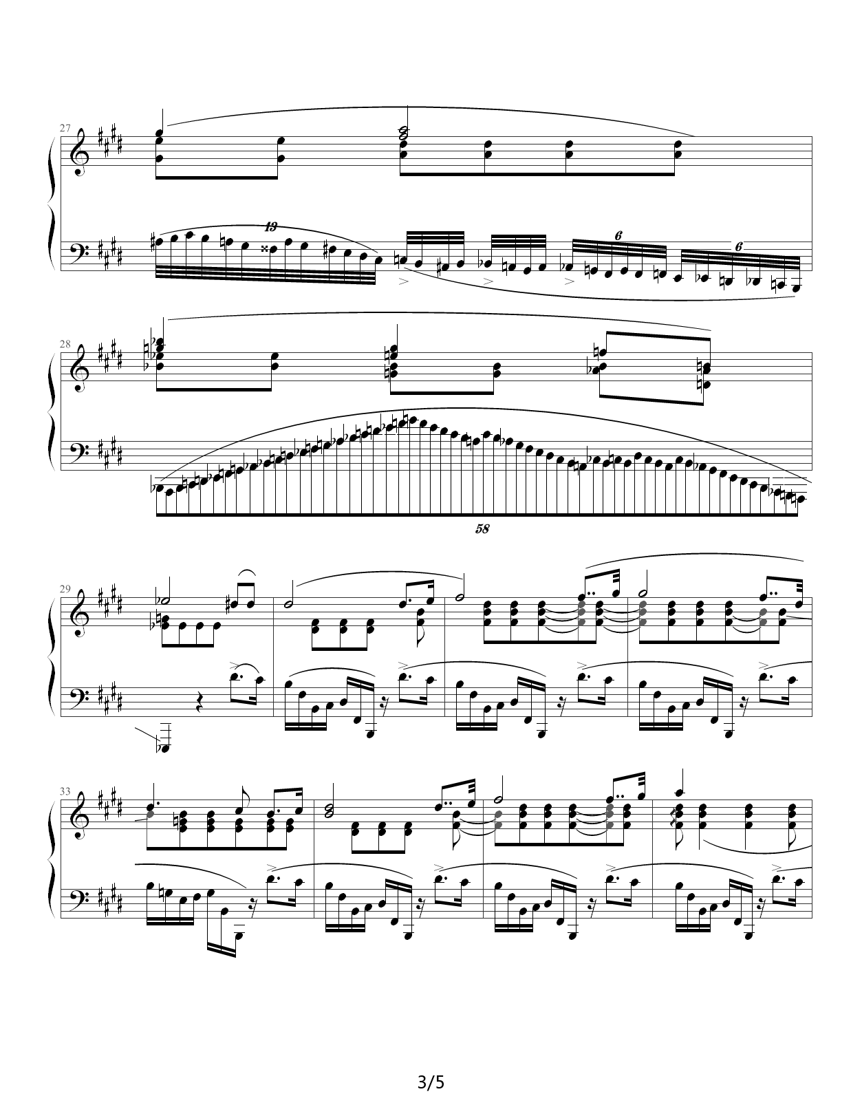 肖邦练习曲第19首――大提琴练习曲 E调
