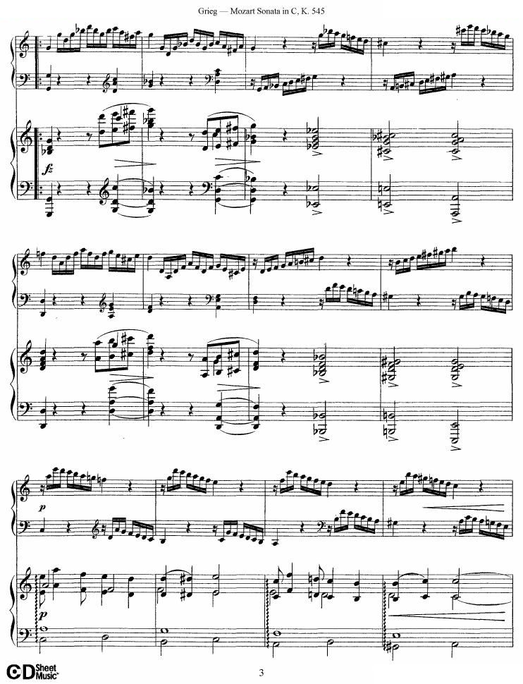 Grieg-Mozart-sonata KV545 2 pianos