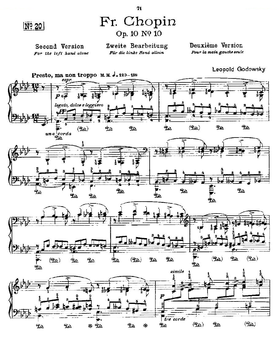 肖邦练习曲Fr.Chopin Op.10 No10-2