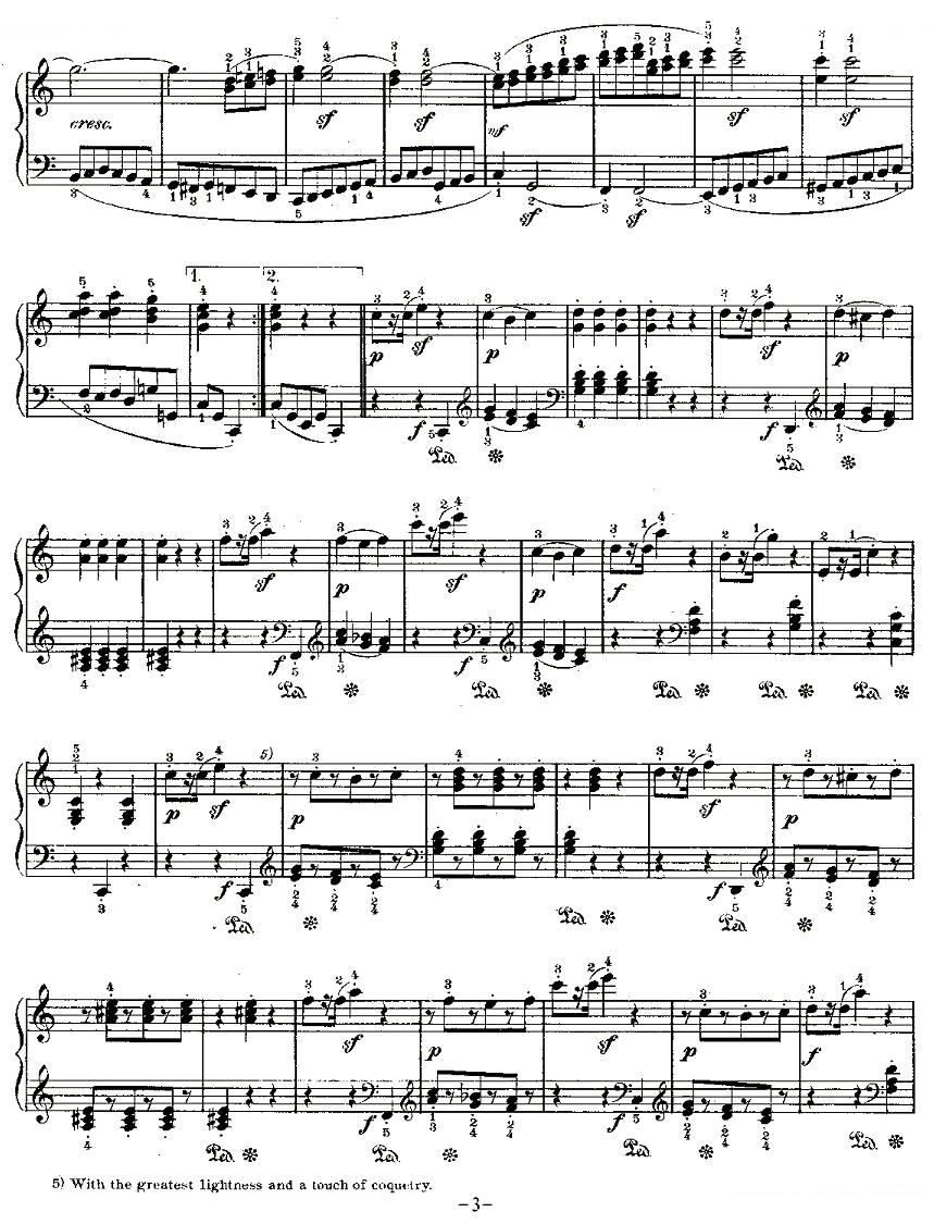 贝多芬钢琴小品（Bagatelles）Op.33 之二