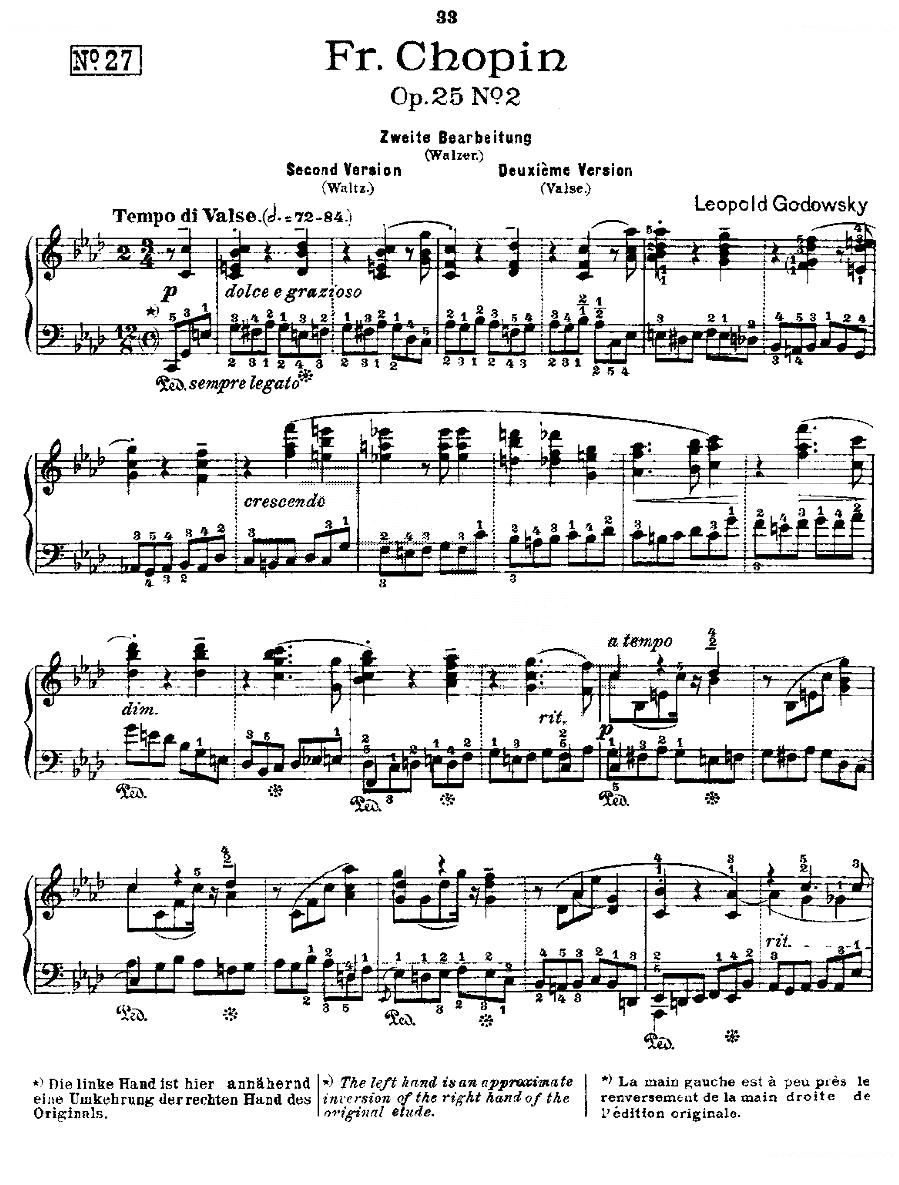 肖邦练习曲Fr.Chopin Op.25 No2-2