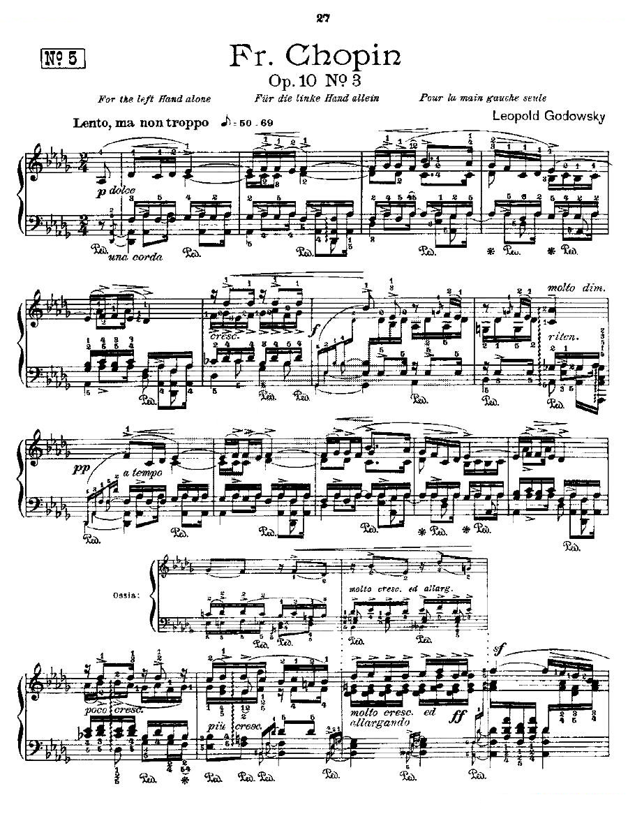 肖邦练习曲Fr.Chopin Op.10 No3