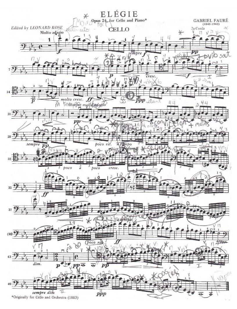 Faure. elegie Op. 24 (Cello)