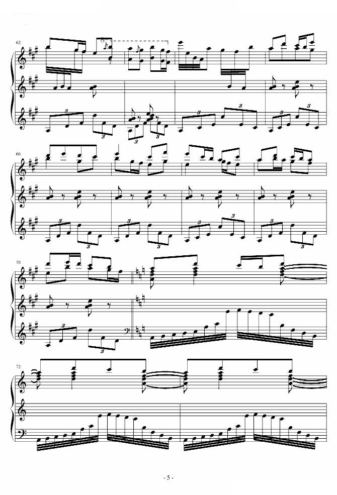 彼得鲁什卡的俄罗斯舞曲 号称最难的钢琴曲之一