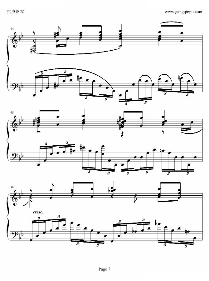 Rachmaninoff G小调前奏曲.op.23 No.5