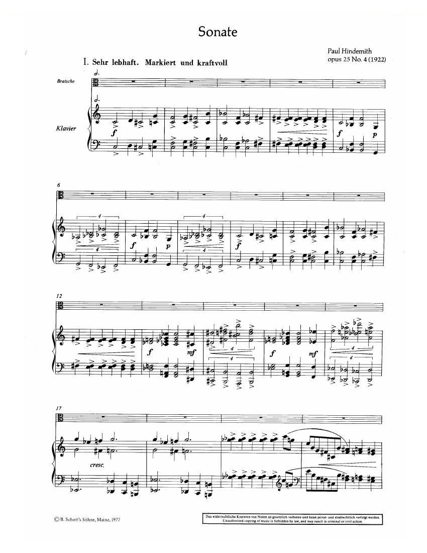 Hindemith Sonata 1 pn Part