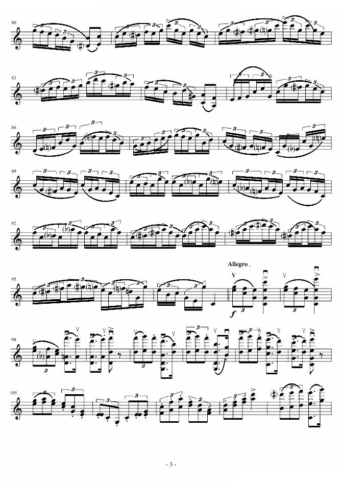 莫扎特主题炫技变奏曲（小提琴版）