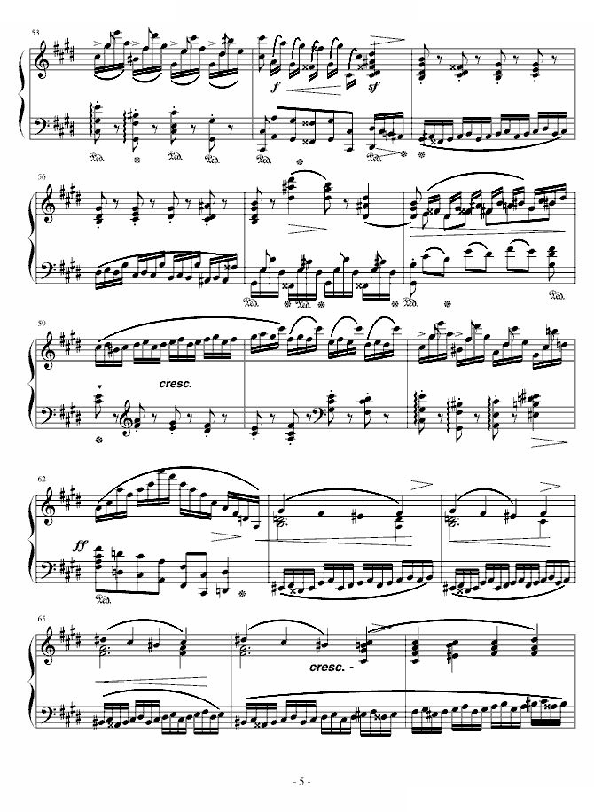 练习曲Op.10 No.4(原版）