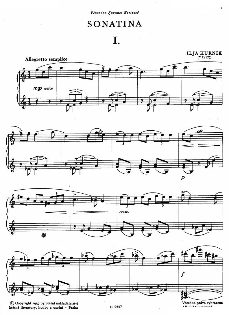Hurnik_piano sonatina