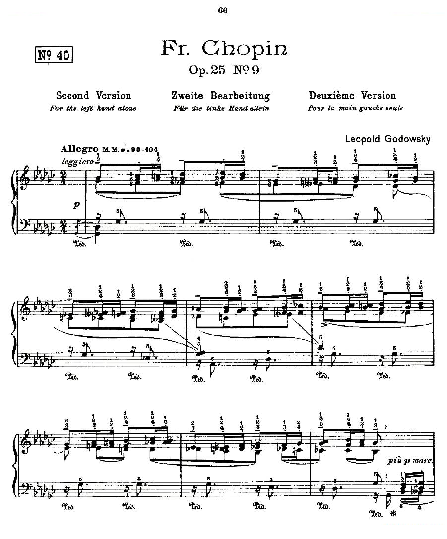 肖邦练习曲Fr.Chopin Op.25 No9-2