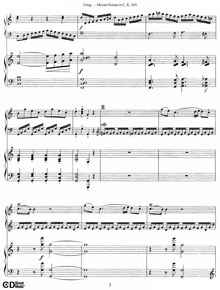 Grieg-Mozart-sonata KV545 2 pianos