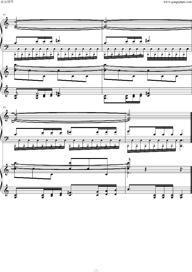 迪士尼【小美人鱼2】歌曲for a moment钢琴完整版