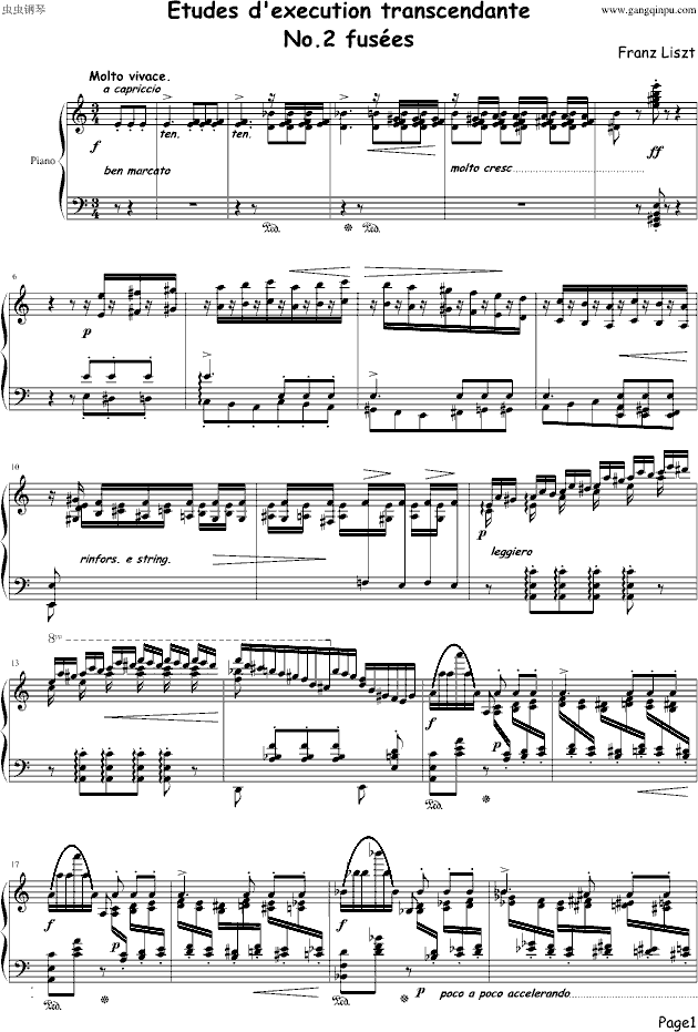 Etudes dexevution transcendante No.2 （fusées）